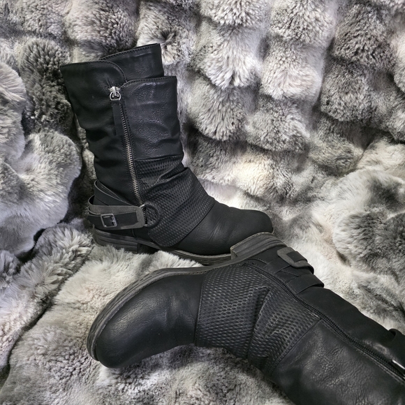 Womens Black Boots Size 8.5 - Picture 6 of 6